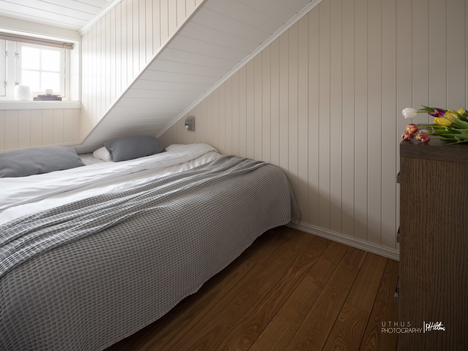 Soverom 2 / Bildene er fra naboleiligheten som er tilsvarende, men speilvendt. Avvik vil forekomme Galleribilde