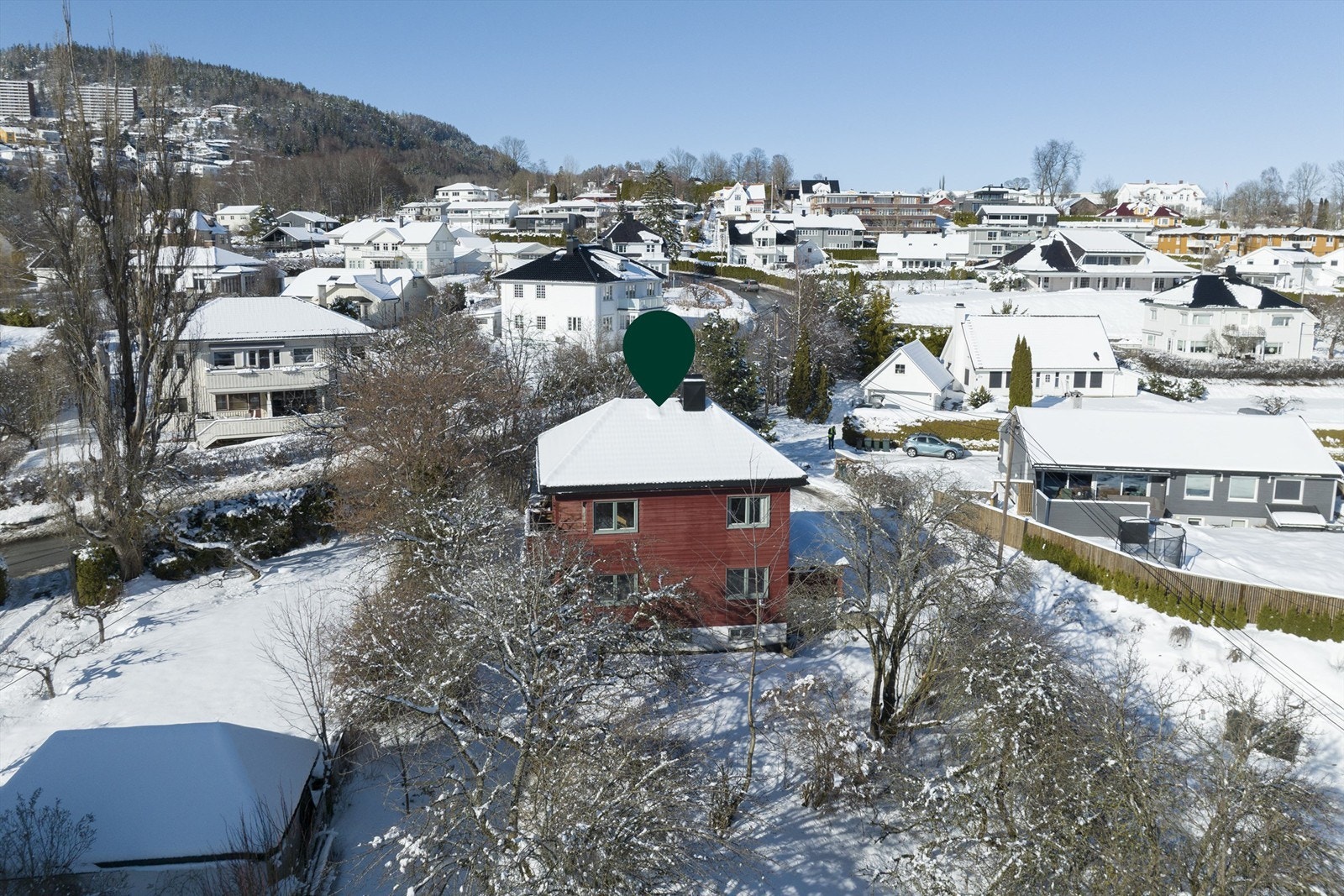 Stort og skjermet hageområde med lite innsyn Galleribilde