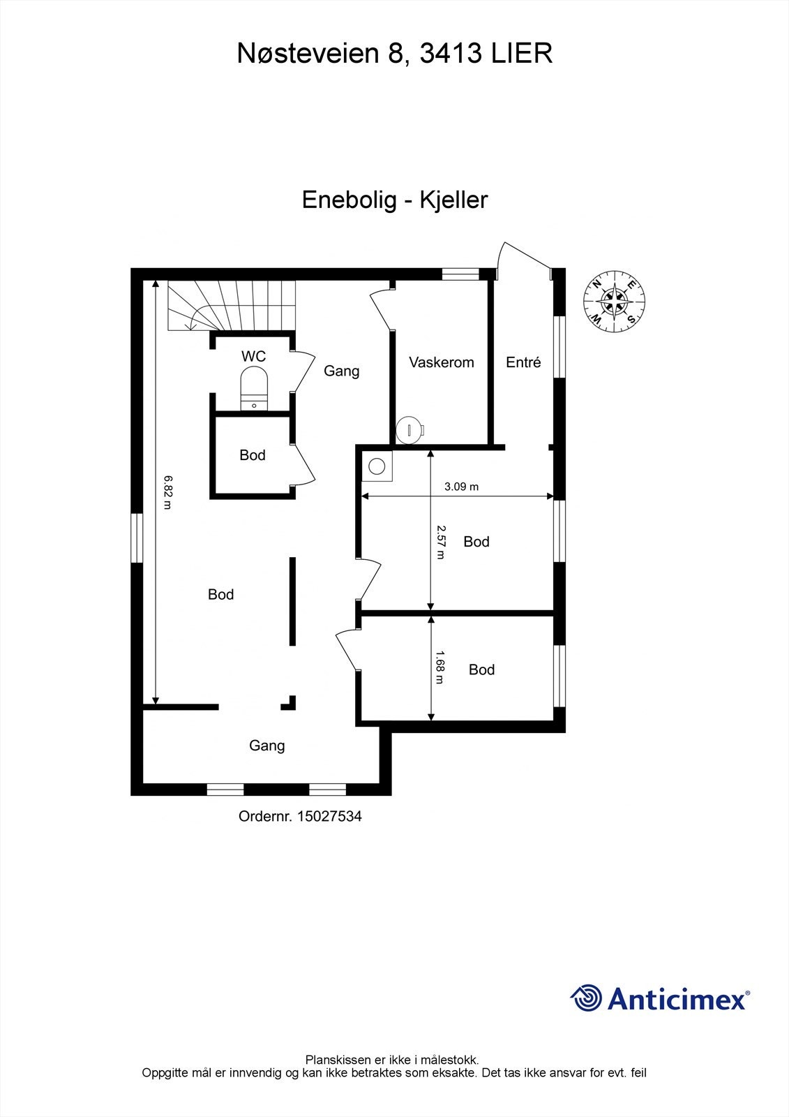 Plantegning kjeller Galleribilde