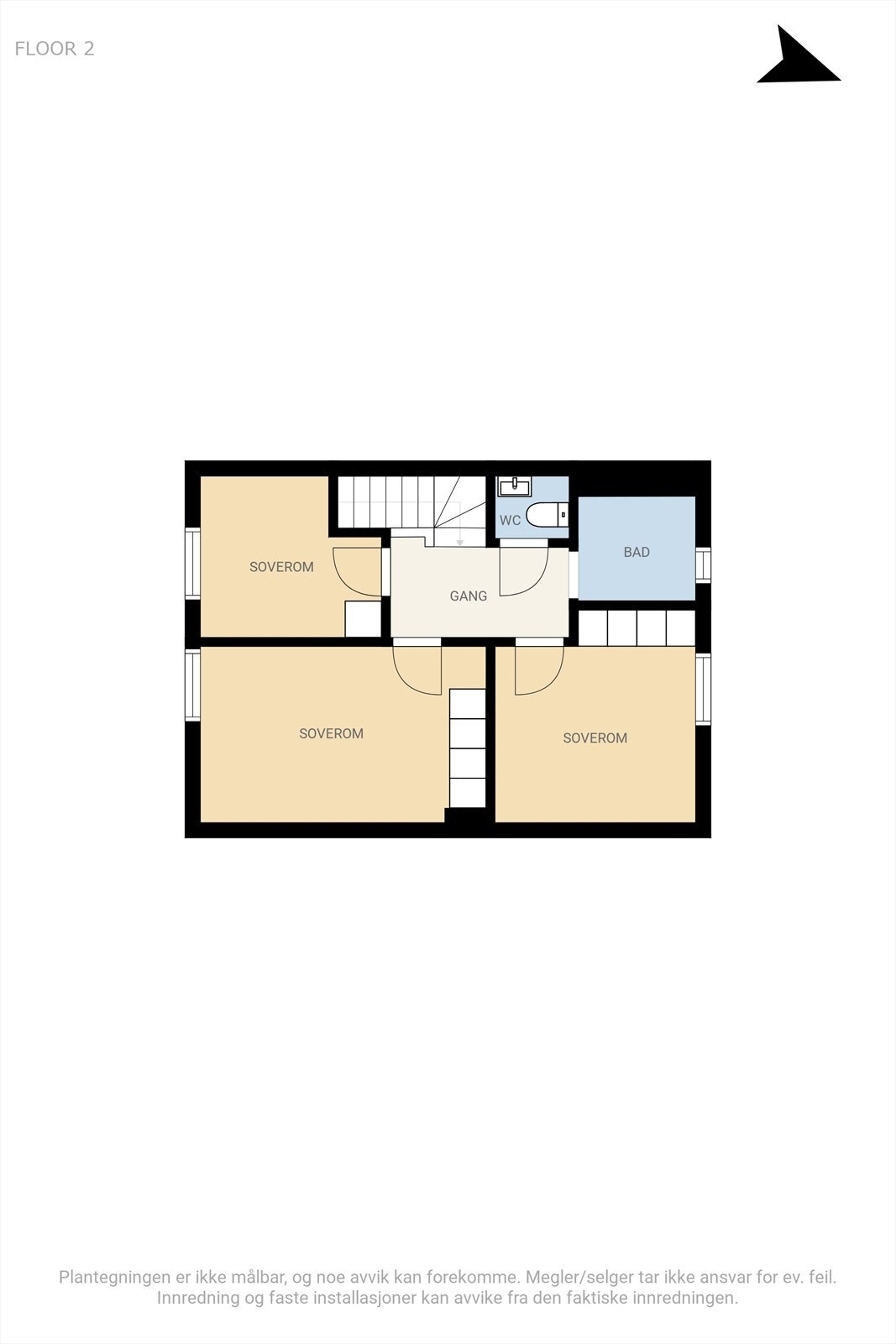 Plantegning 2. etasje. Galleribilde