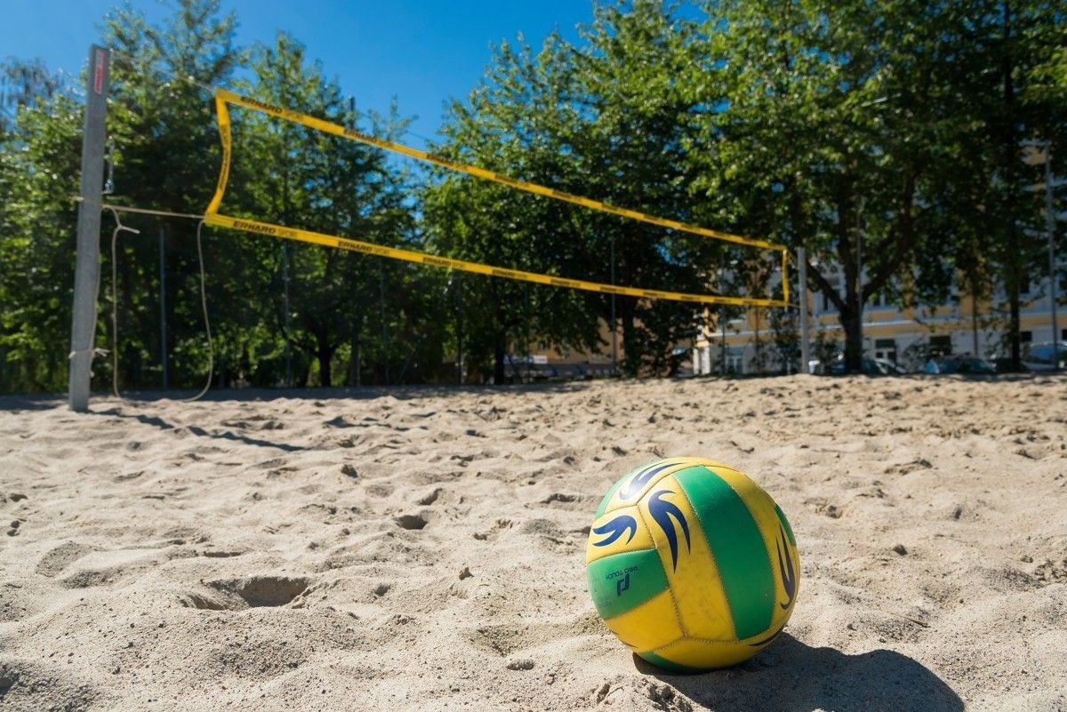 Volleyballbane rett ved Torshovparken. Galleribilde