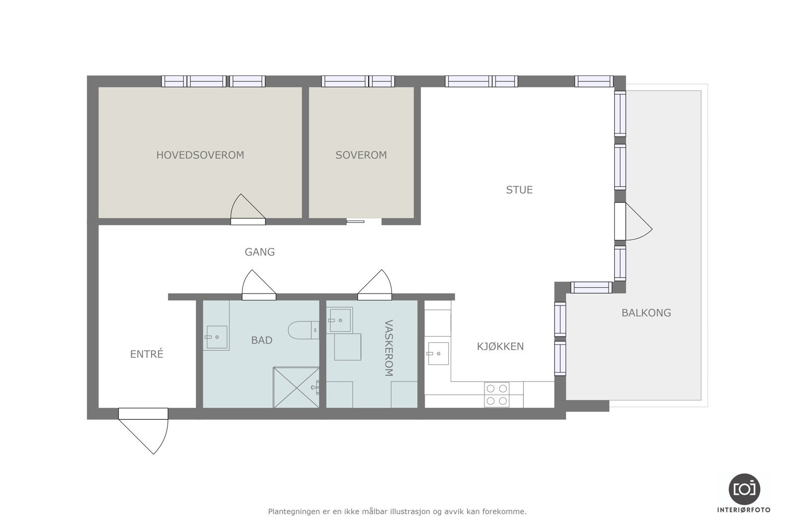 Plantegning Galleribilde