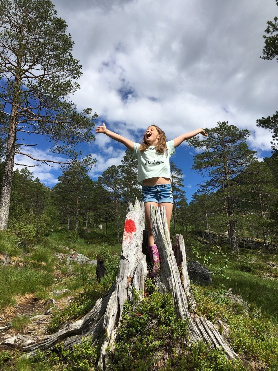 Kårvatn byr på flotte turområder også for de minste. Foto: Grunneier Galleribilde