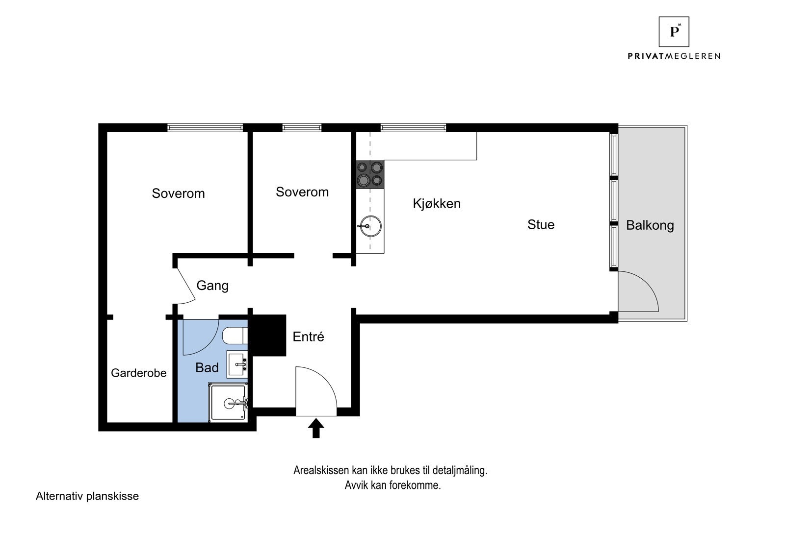 Alternativ plantegning Galleribilde