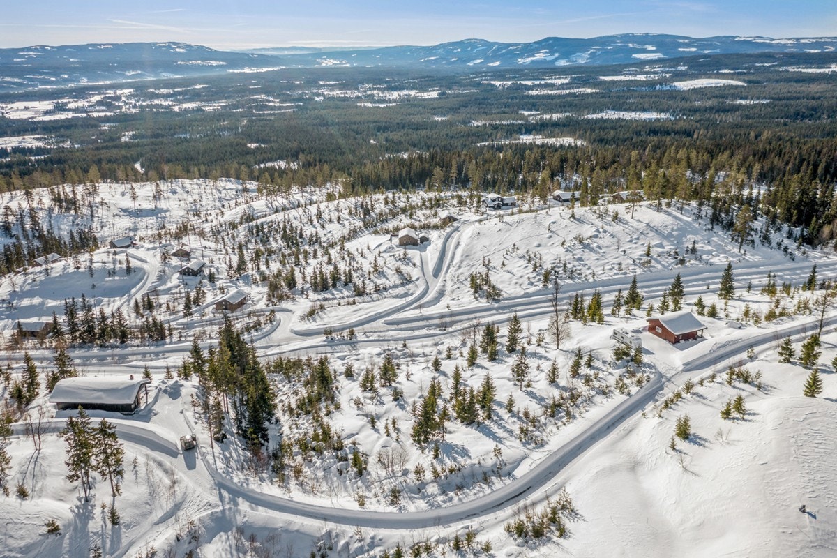 En stor og solrik hyttetomt på ca. 3 275,1m² med flott utsikt over området og Østerdalen. Galleribilde