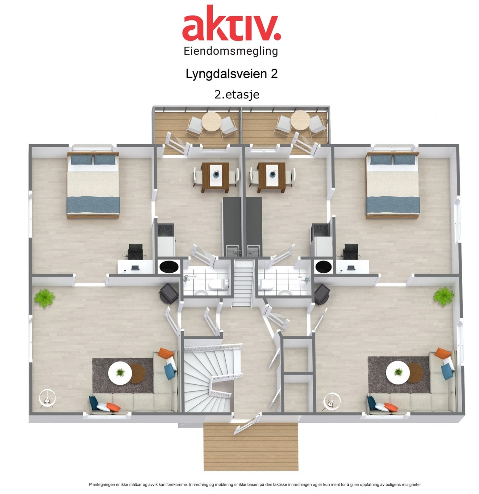 Plantegning 2 etg. Galleribilde