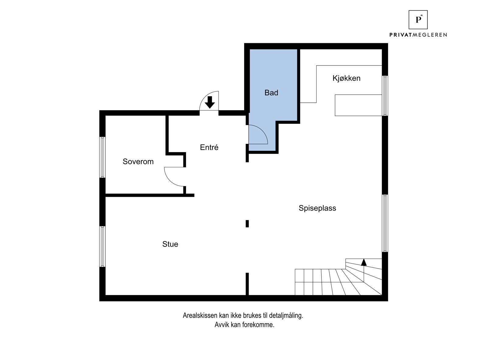 Plantegning 1. etasje Galleribilde
