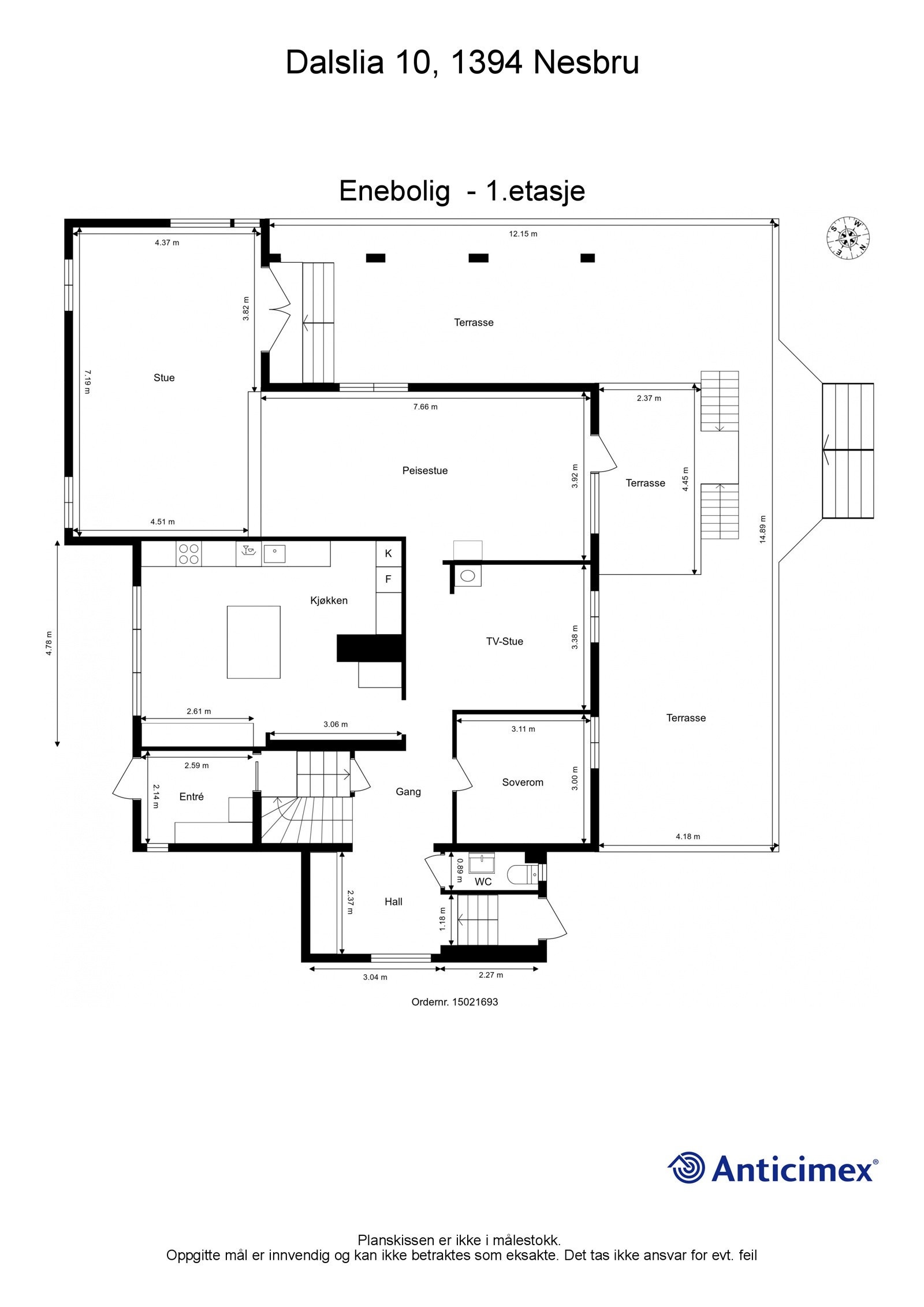 Plantegning - 1. etasje. Galleribilde