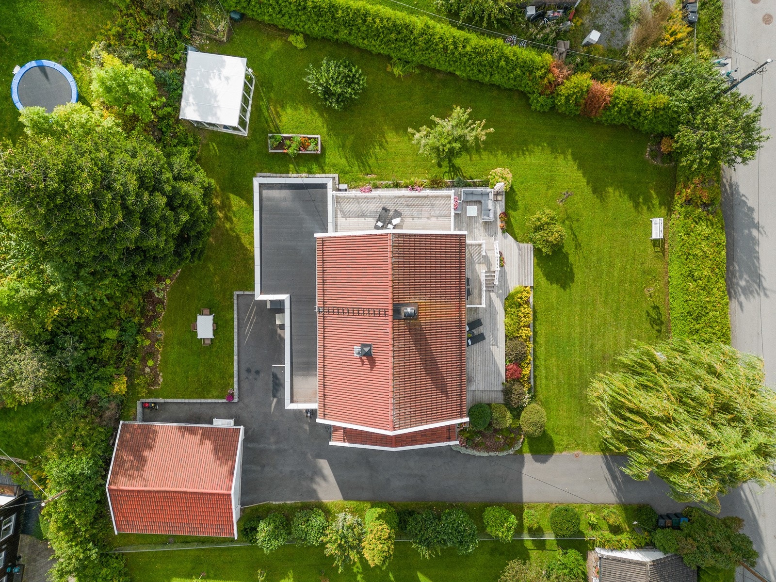 Høydefoto av eiendommen. Galleribilde