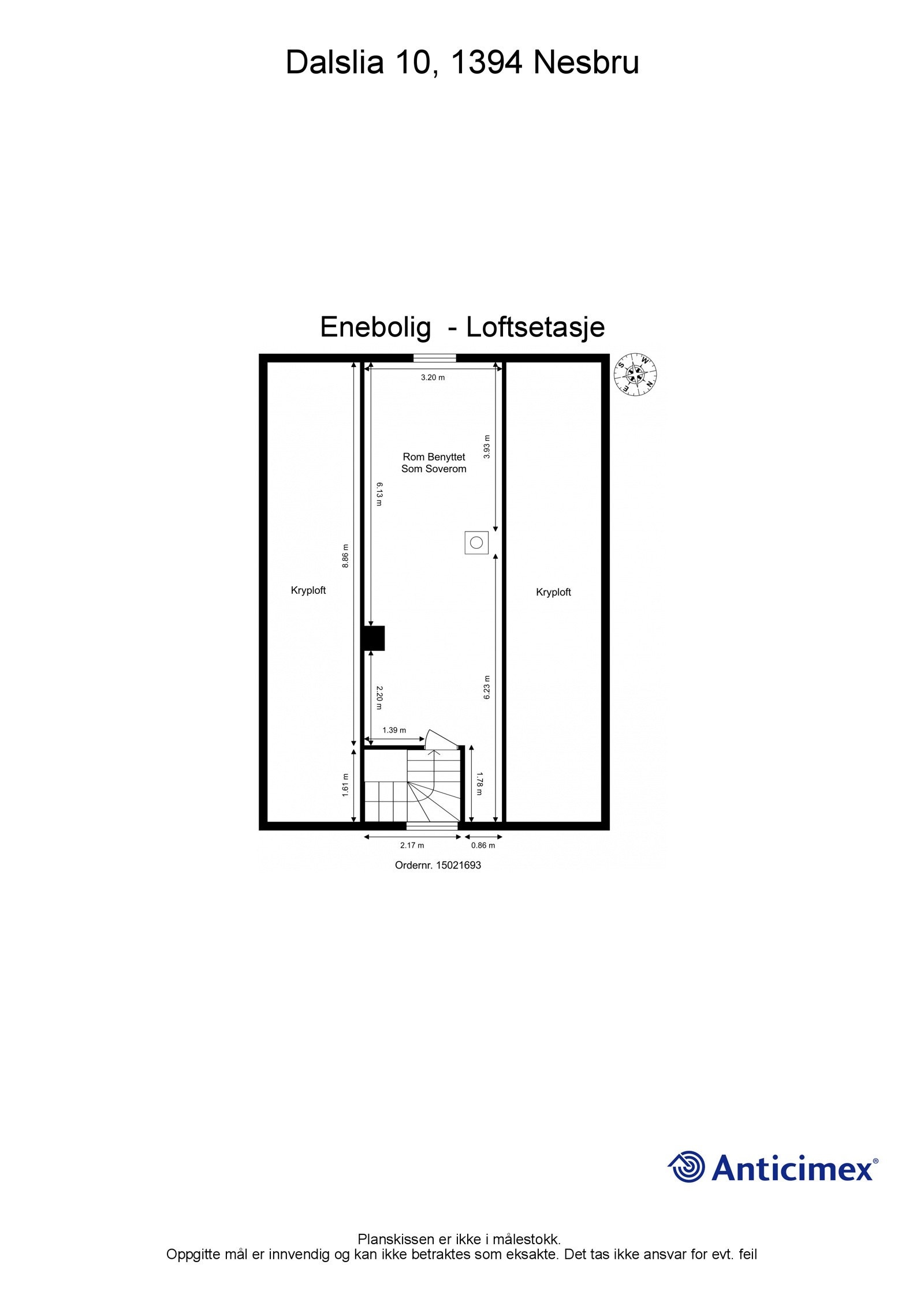 Plantegning - loft. Galleribilde