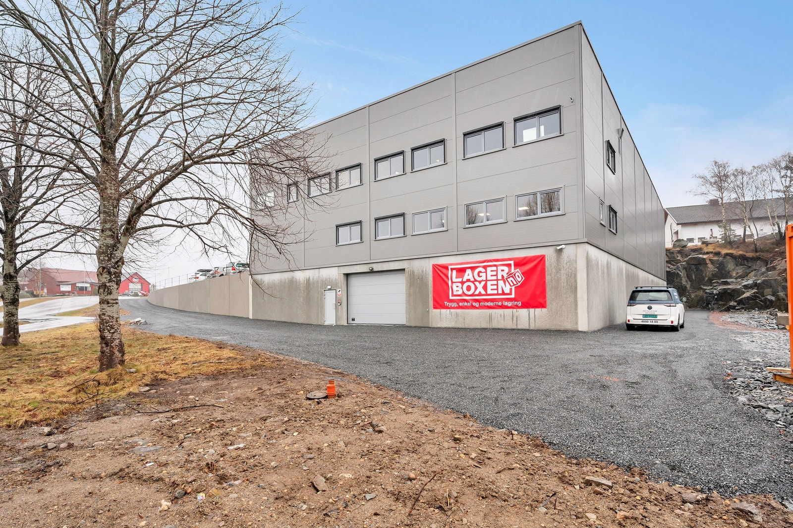 Lagerhotell i nytt bygg på Østerhus i Grimstad Galleribilde