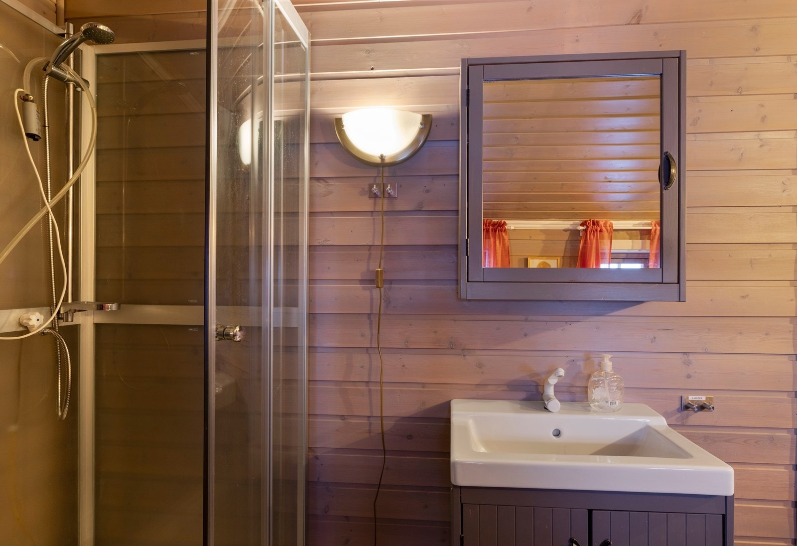 Hytten har sommervann Galleribilde