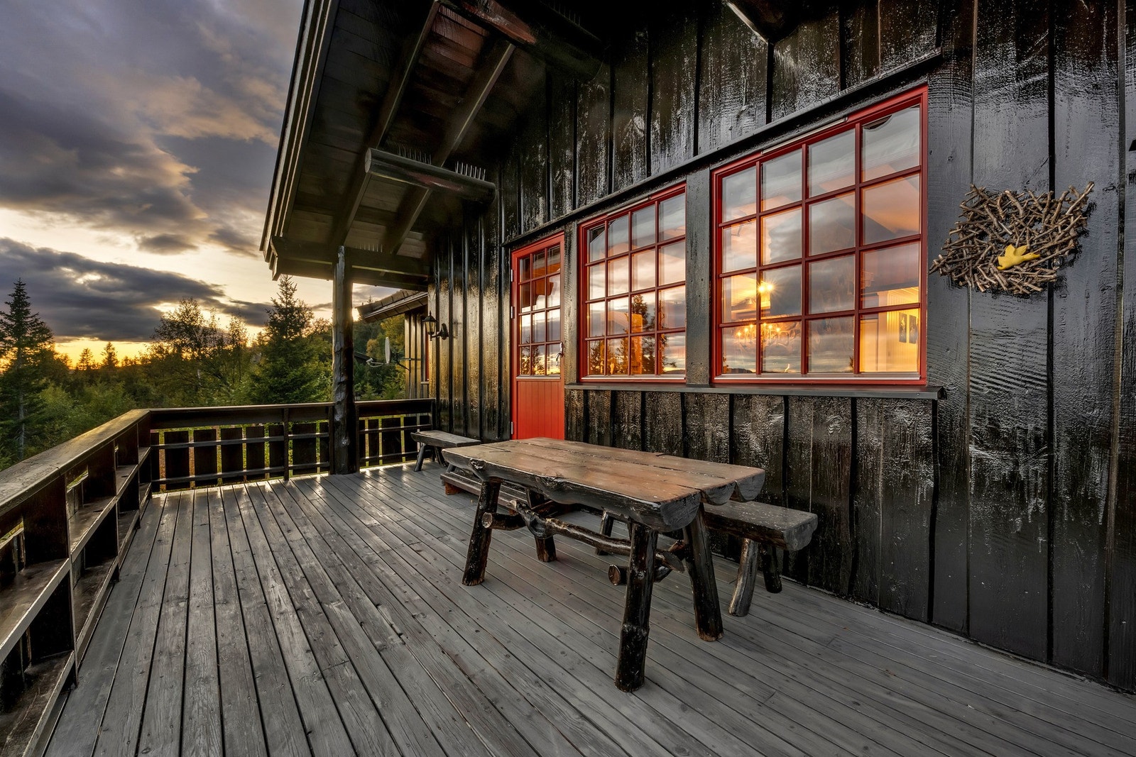 Her kan man nyte solnedgangen. Galleribilde