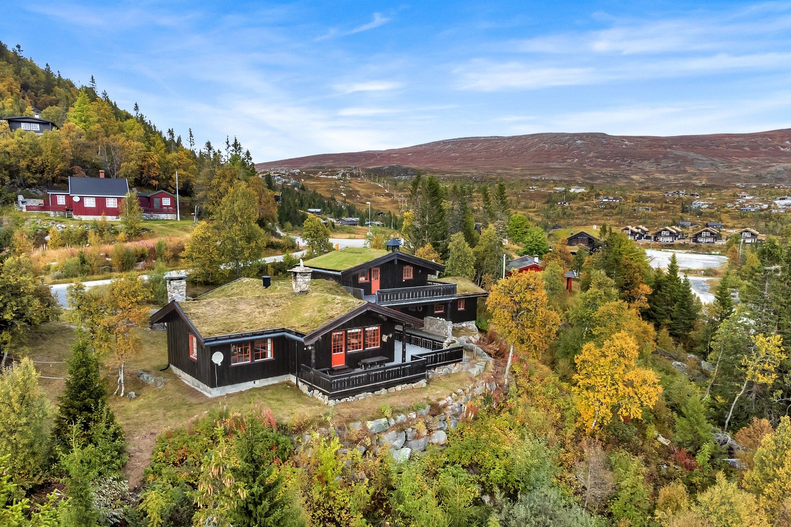 Eiendommen har en fantastisk beliggenhet på Tempelseter på ca. 910 m.o.h. Galleribilde