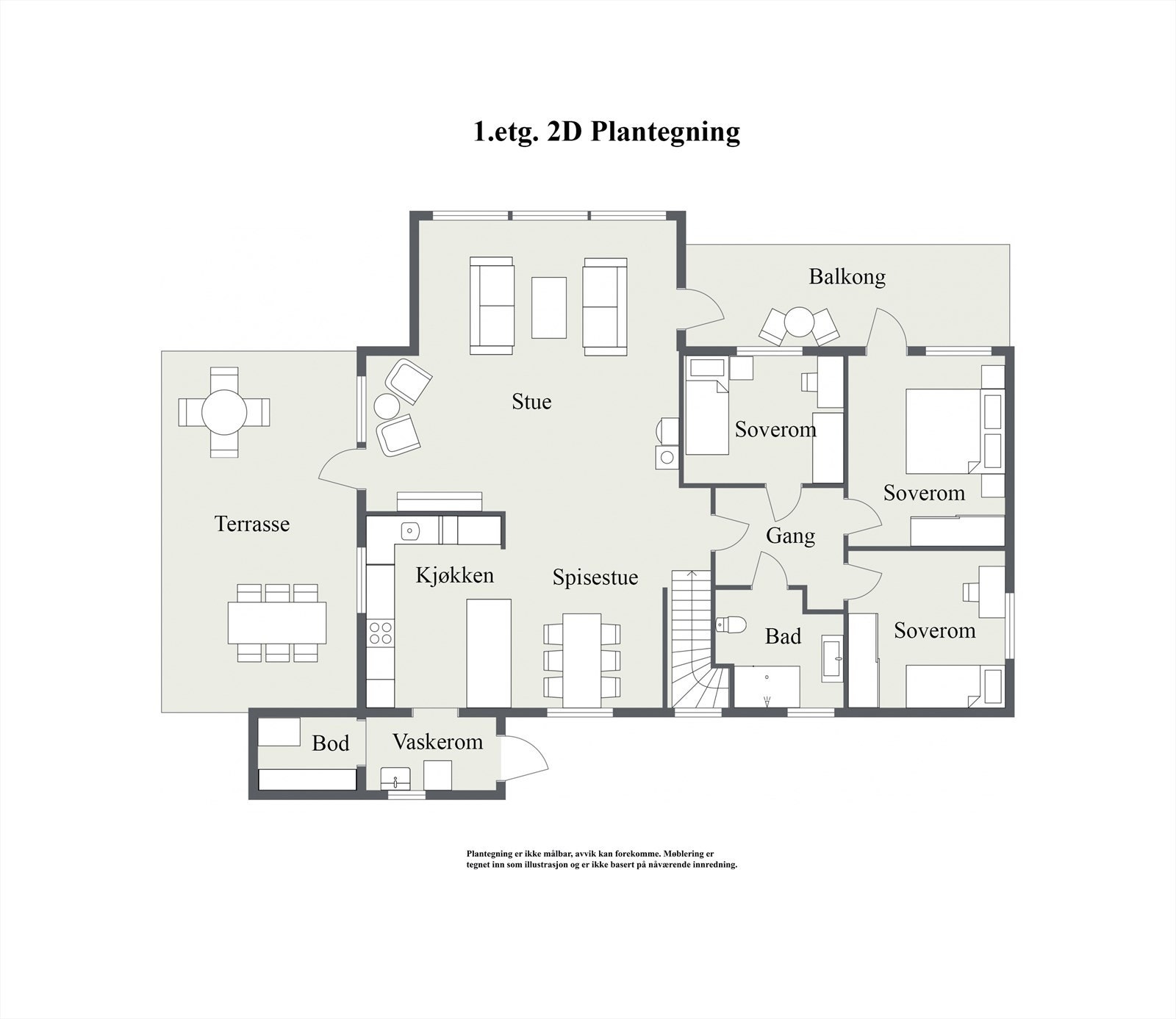 Liv Grannes veg 3 - 1. Etasje - 2D Floor Plan.jpg Galleribilde
