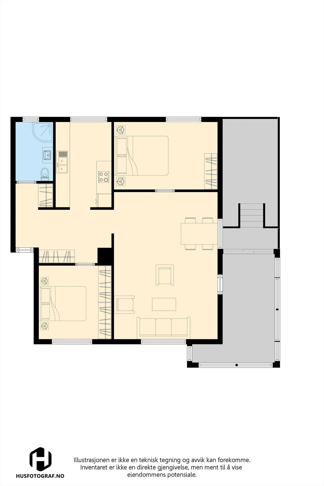 plantegning Galleribilde