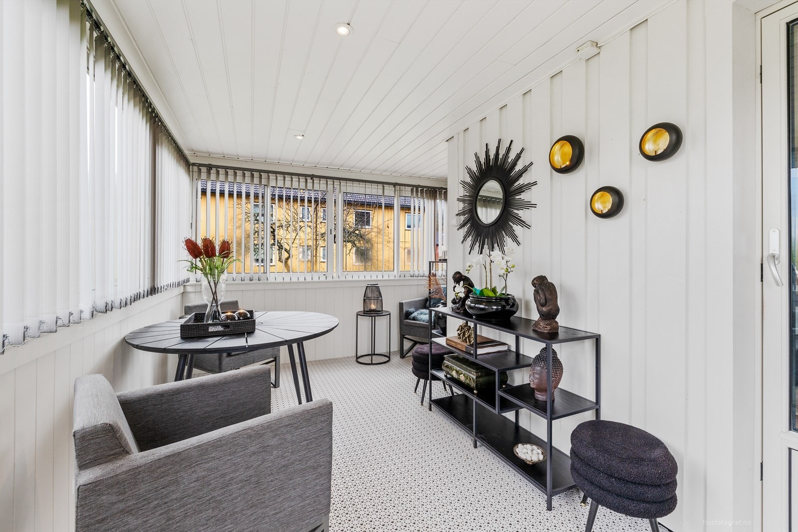 Innglasset terrasse / utestue Galleribilde