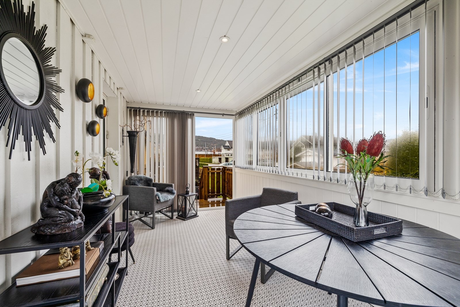 Innglasset terrasse Galleribilde