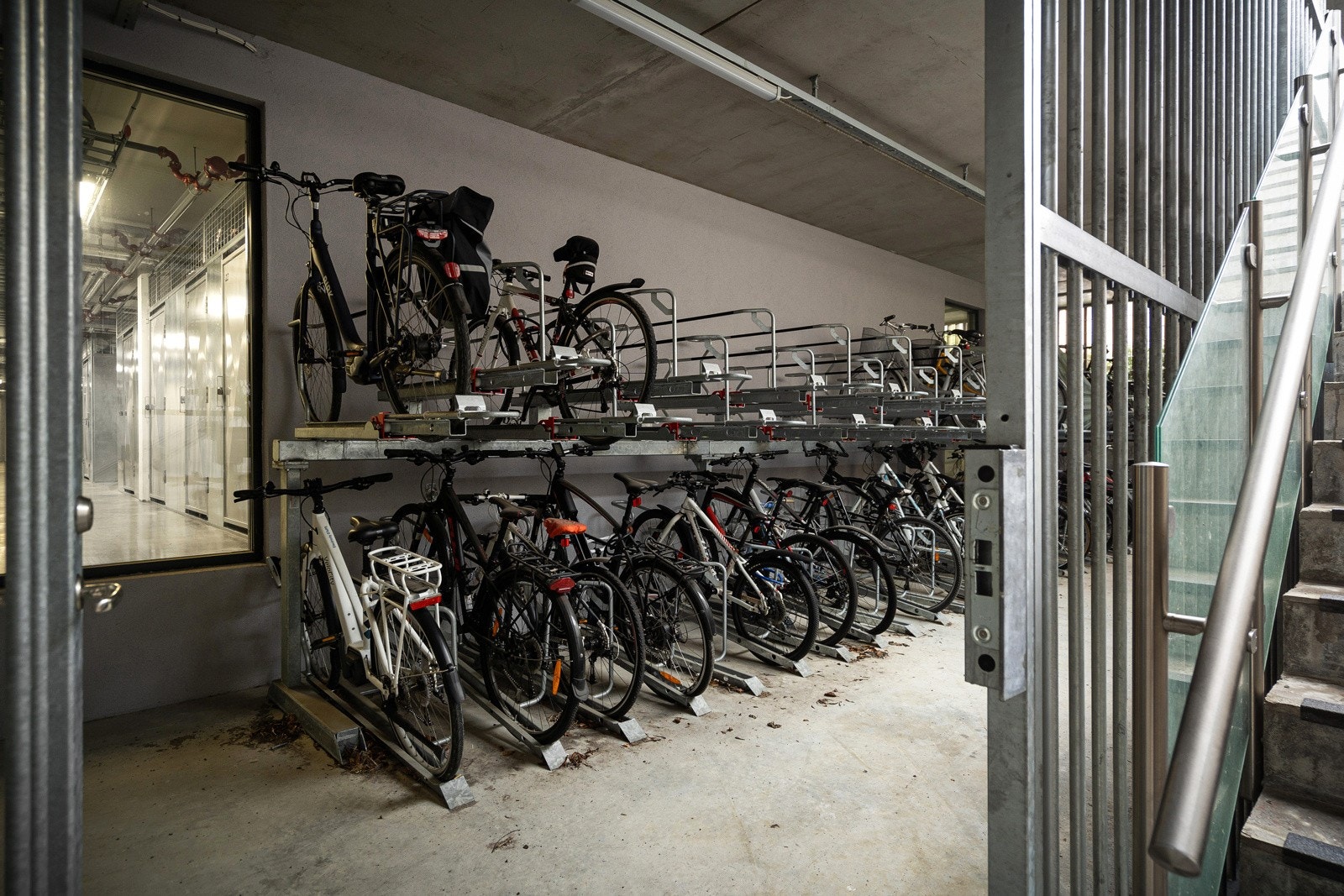 Felles sykkelparkering med lås Galleribilde