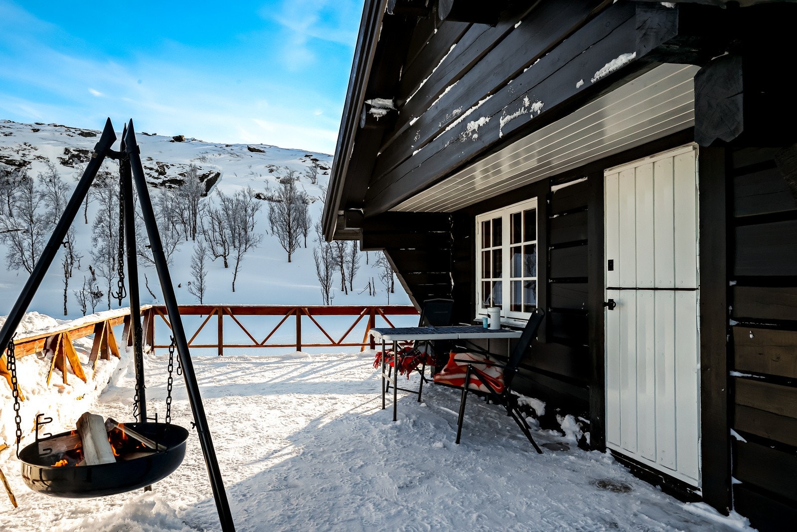 Terrassen i front av annekset. Galleribilde