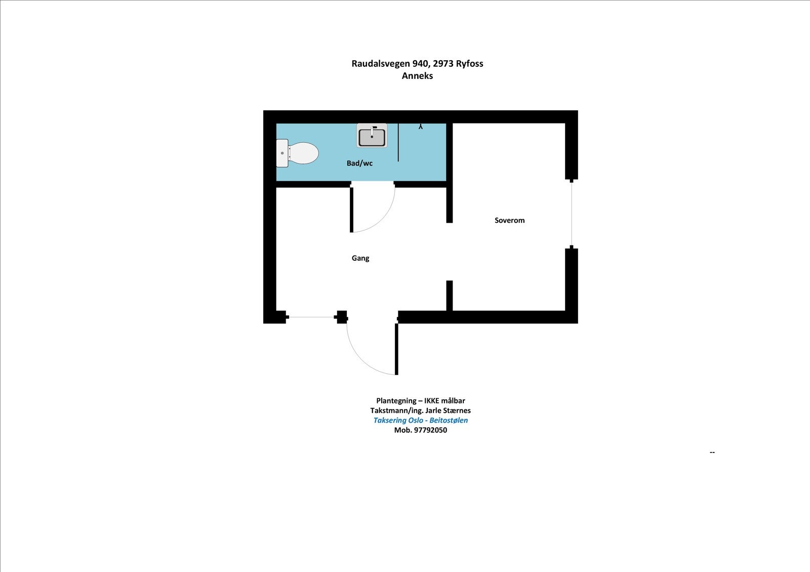 Plantegning - Annekset Galleribilde