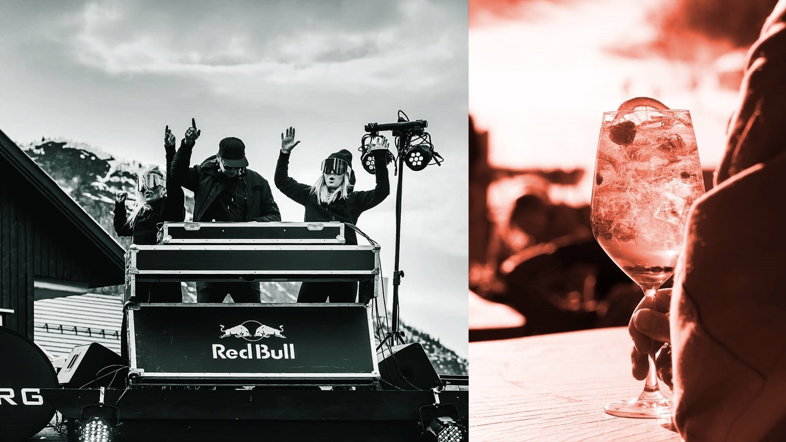 Afterski hører med til solen går ned! Nyt noe godt i glasset på et av de mange flotte spisestedene i bakken, eller slipp danseløven løs på Stavkroa! Galleribilde