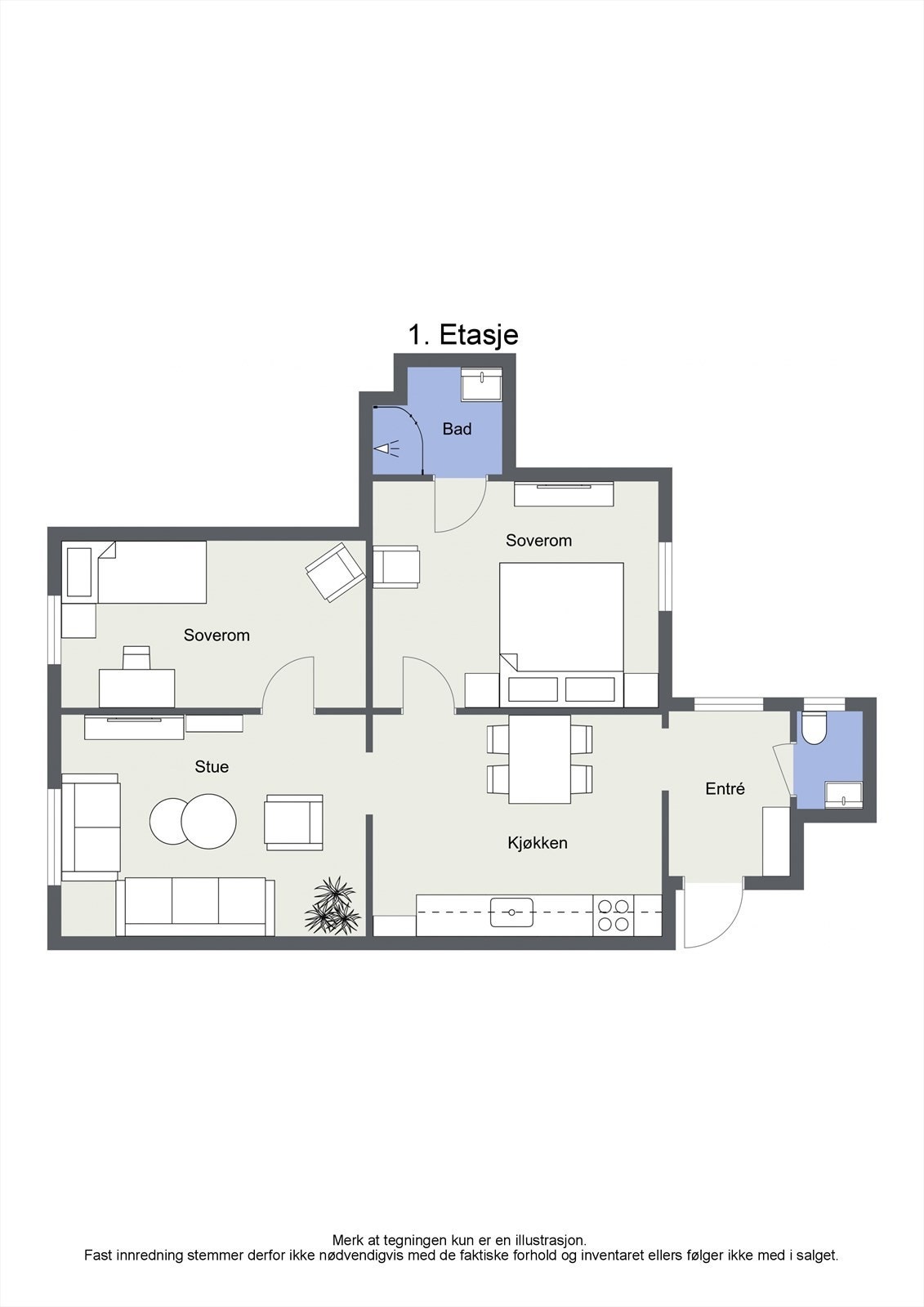 Planskisse Galleribilde