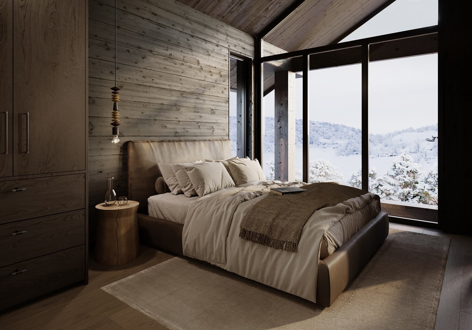 Illustrasjon soverom. Galleribilde