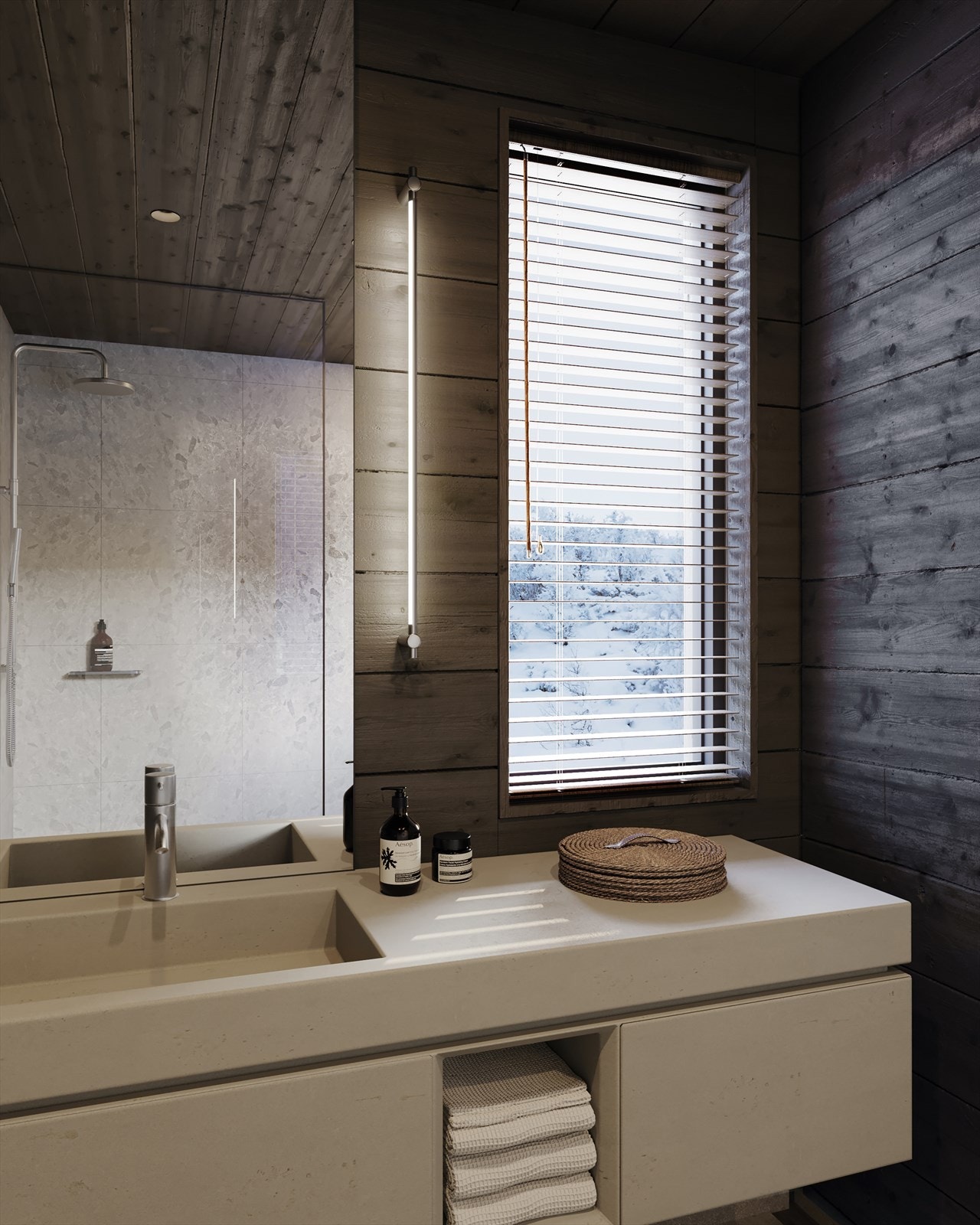 Illustrasjon bad. Galleribilde