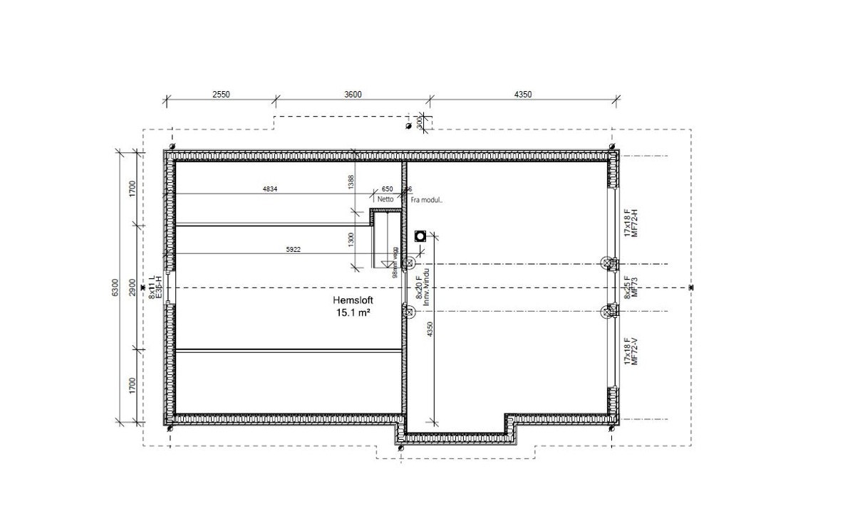 Plantegning Hems (ikke måleverdig areal) Galleribilde