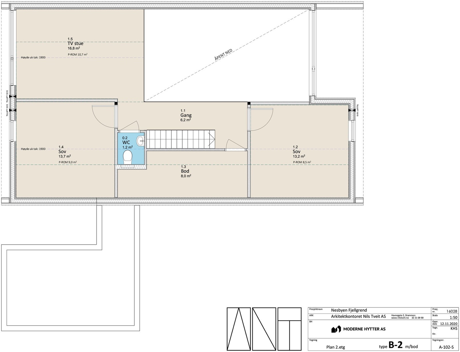 Plantegning 2. etasje Galleribilde