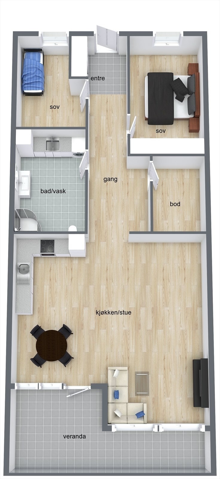 Plantegning. Galleribilde