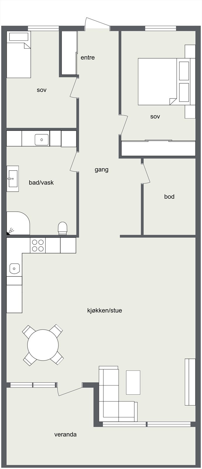 Plantegning. Galleribilde