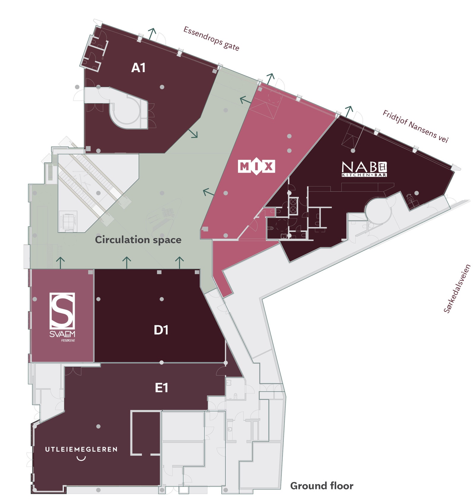 The vacant unit is the old MIX unit Galleribilde