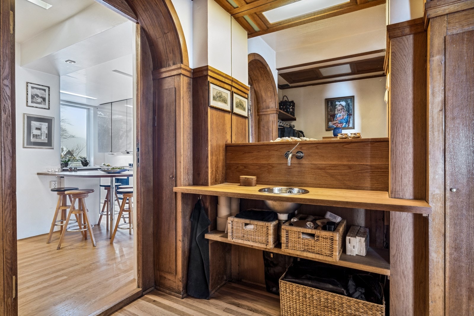 Vaskerom i tilknytning til kjøkkenet. Galleribilde