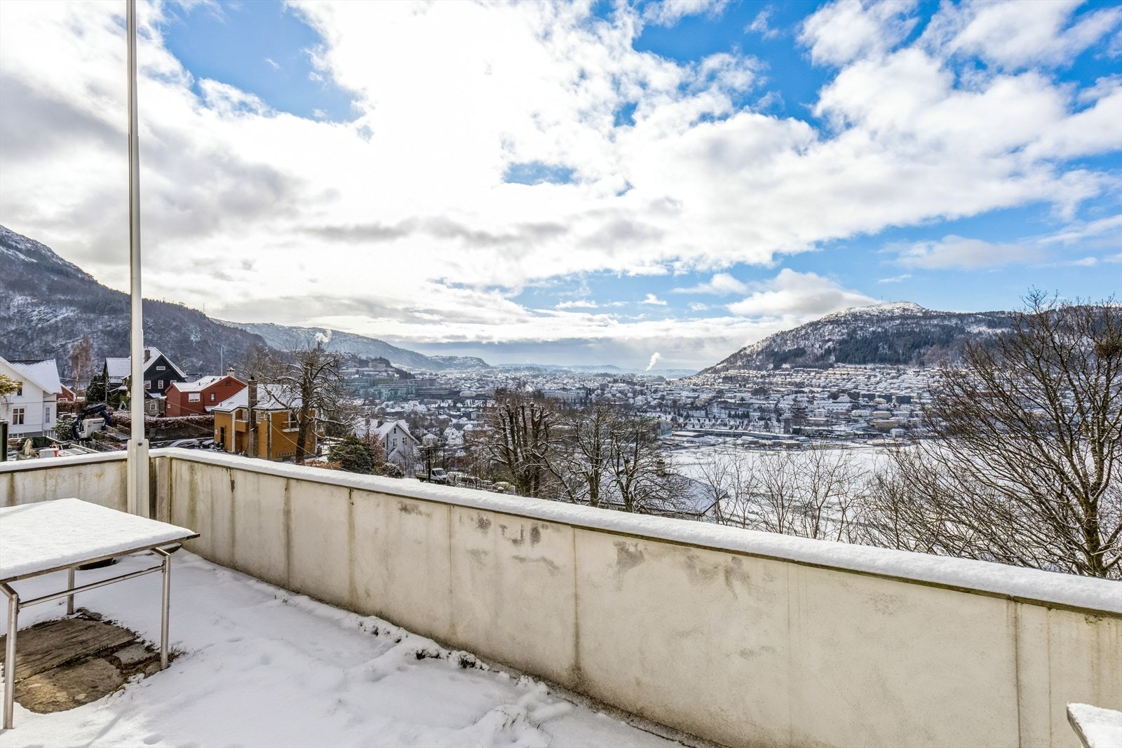 Utsikt mot Løvstakken og Landås. Galleribilde