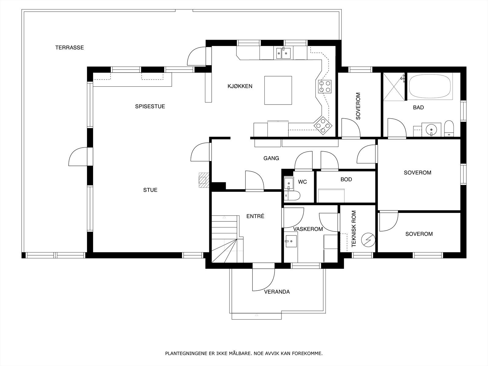 Plantegning 1.etasje. Galleribilde