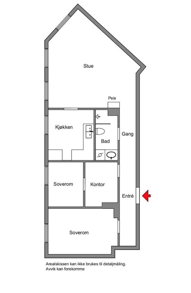 Planskisse Galleribilde