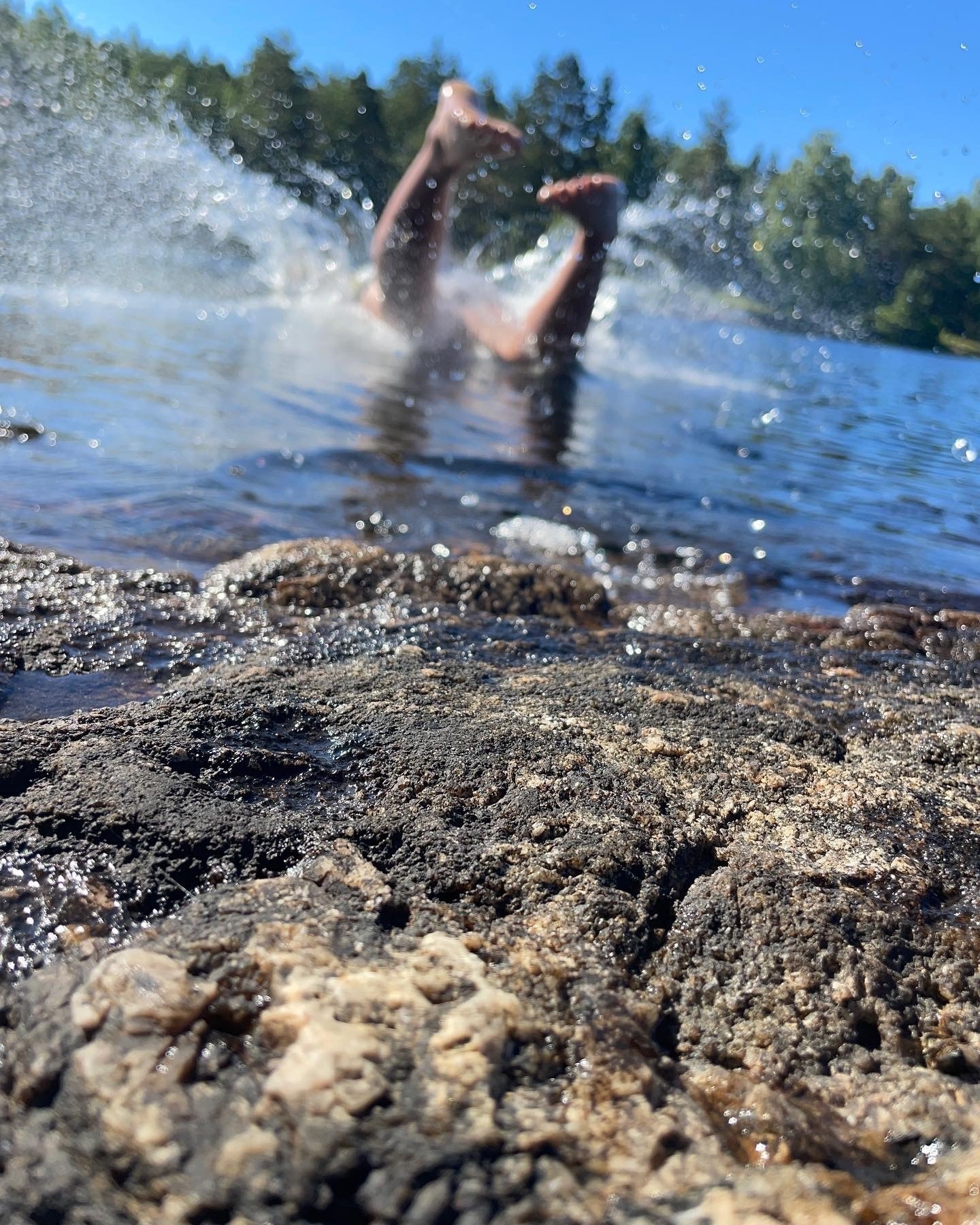 Skarvann idyllisk badevann Galleribilde