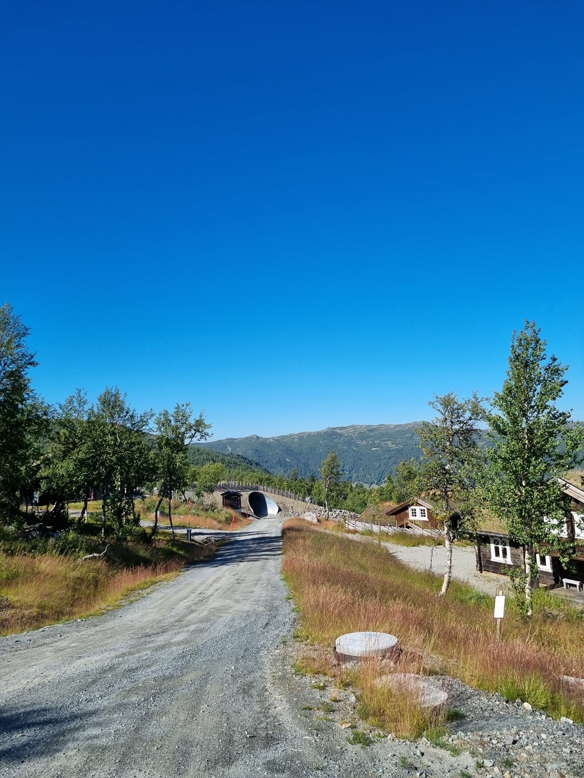 Det går bilvei frem til tomtegrensen, og det betales årlig vedlikeholdsavgift for vei, vann og avløp til Bjønnebekk utvikling Galleribilde