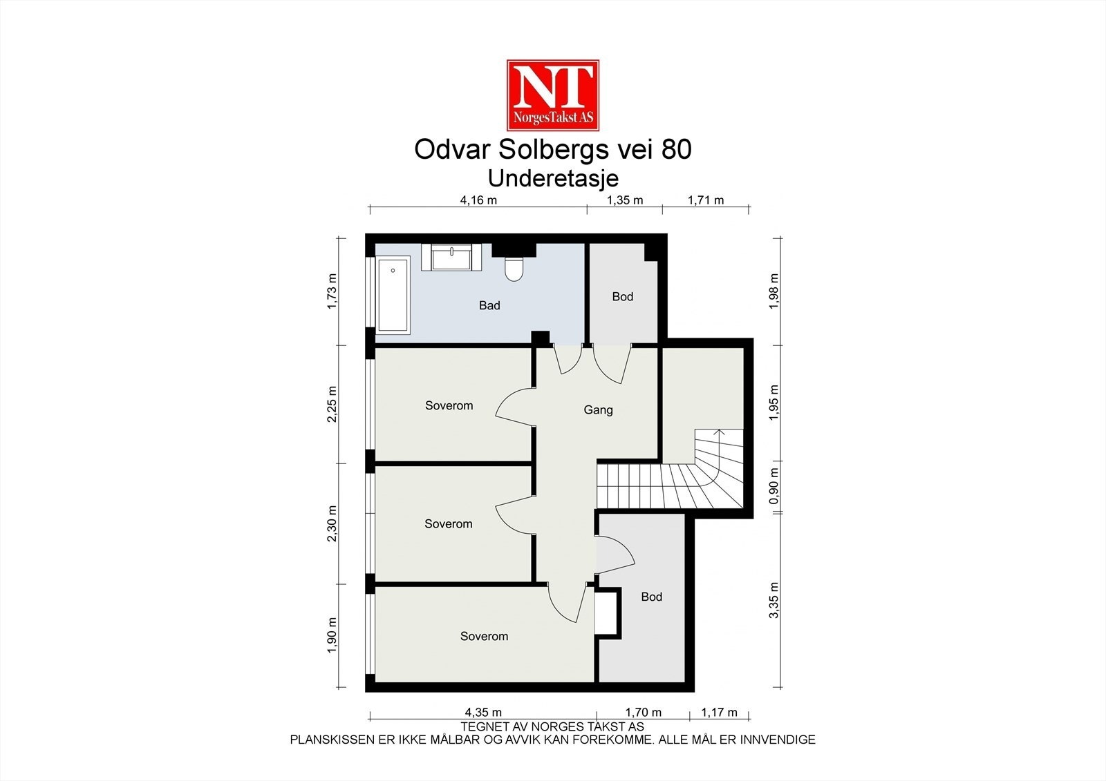 Plantegning underetasjen. Galleribilde