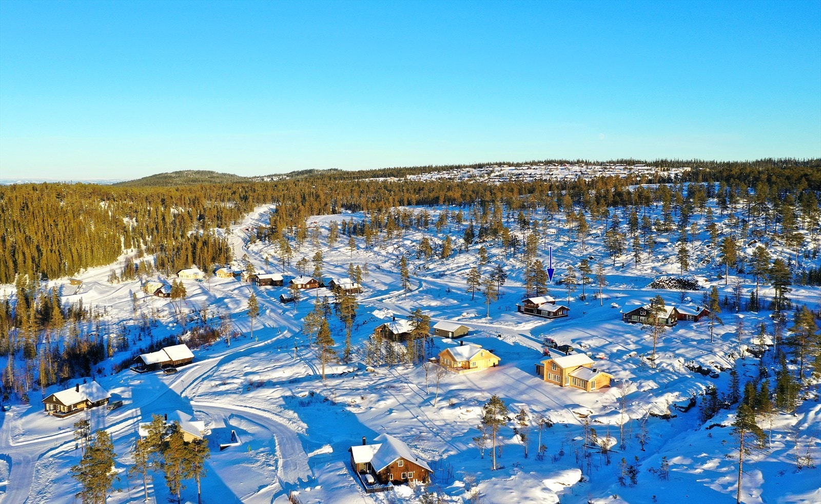 Området fra fugleperspektiv. Galleribilde