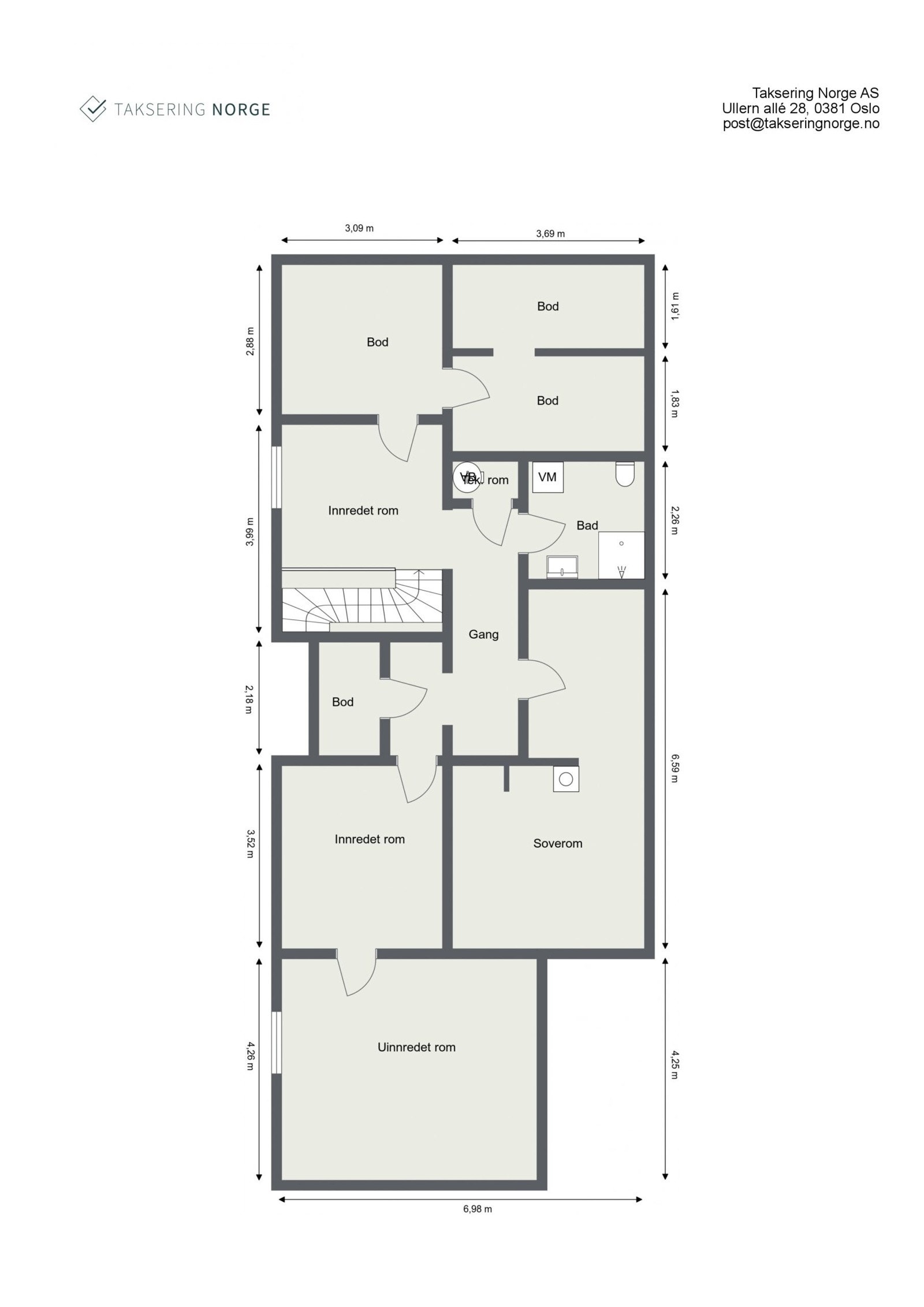 Plantegning kjeller Galleribilde