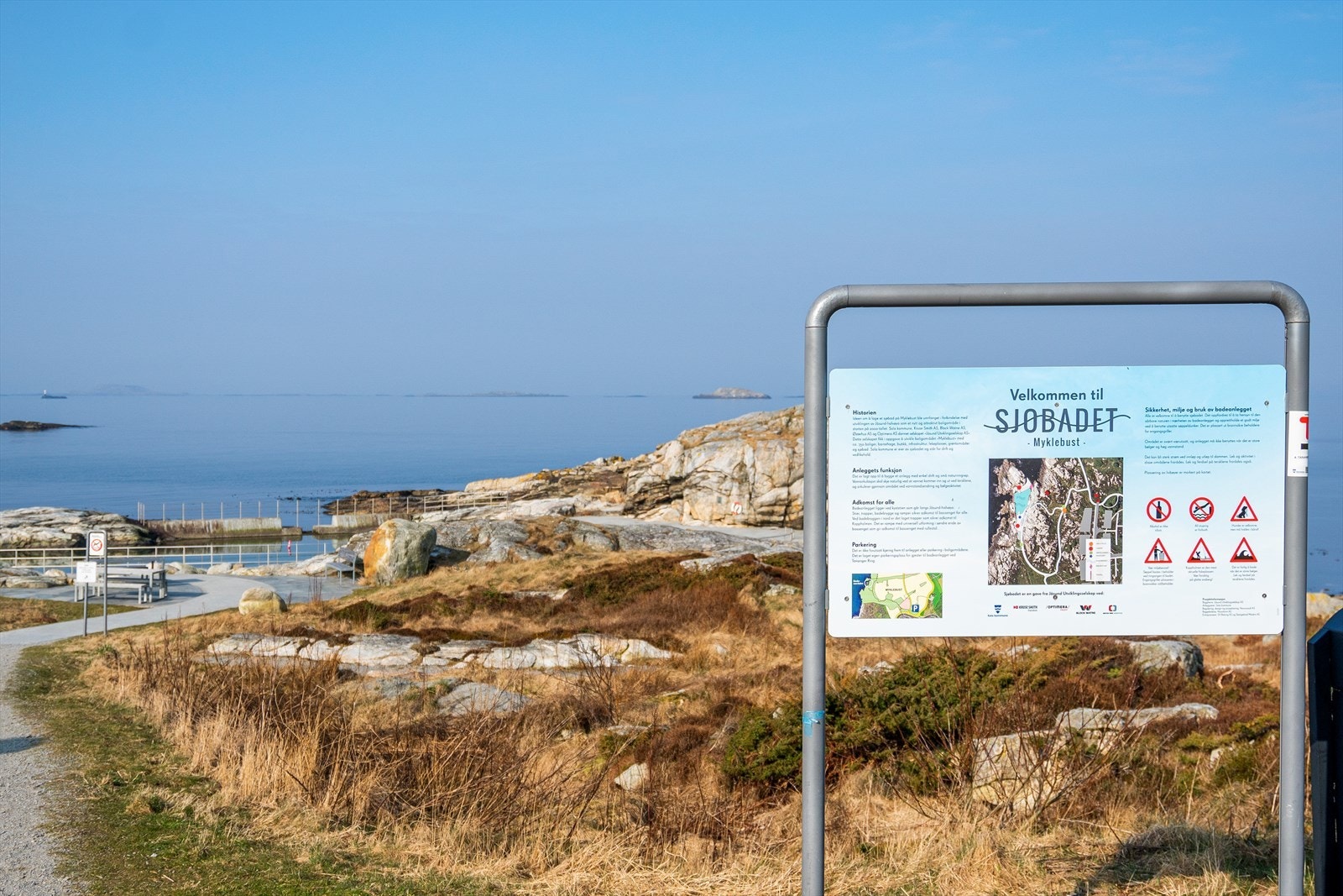 Det flotte sjøbadet på Myklebust. Galleribilde