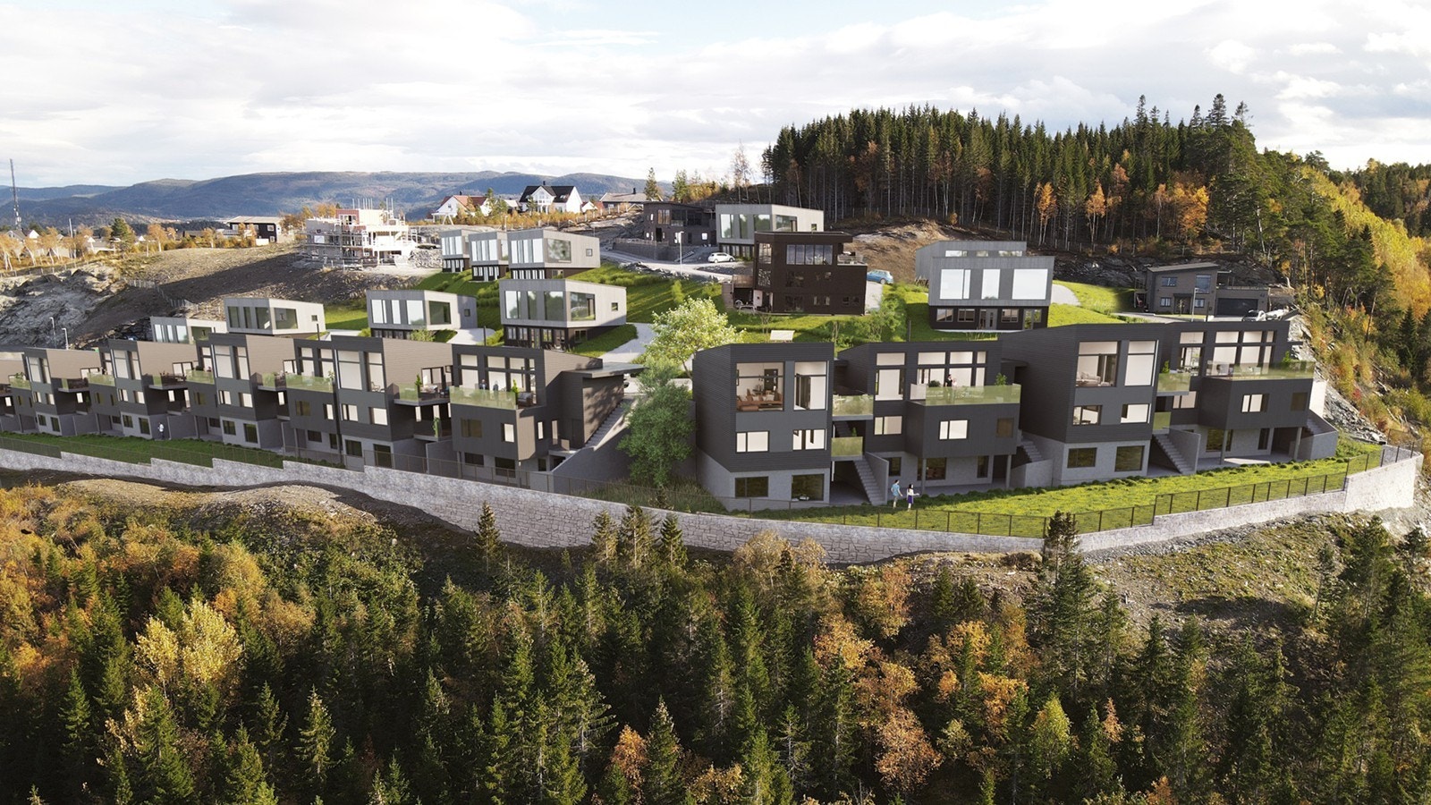 Boligfeltet blir en forlengelse av Gevingfeltet og ligger i et område som er godt tilrettelagt for barnefamilier. Galleribilde