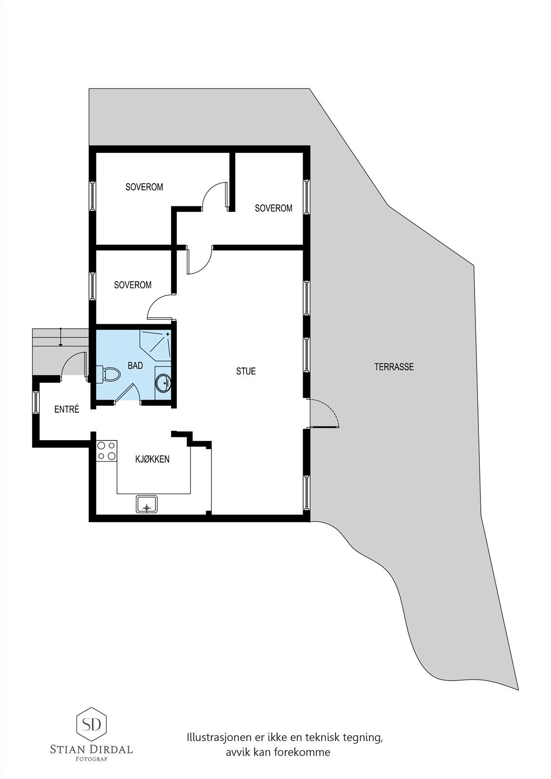 Plantegning. Galleribilde