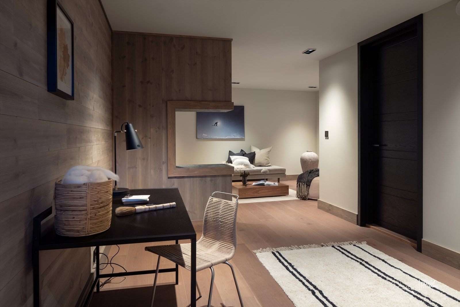 Bioetanol peis i underetasjen også mot mediarom. Galleribilde