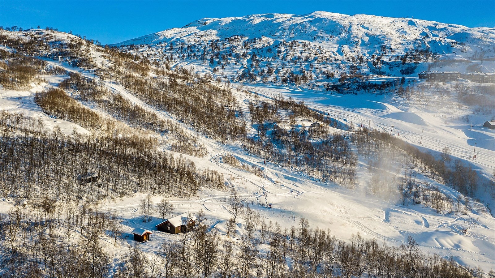 Nærmere ski in/ut kommer du ikke. Her ligger du midt i alpintanlegget Galleribilde