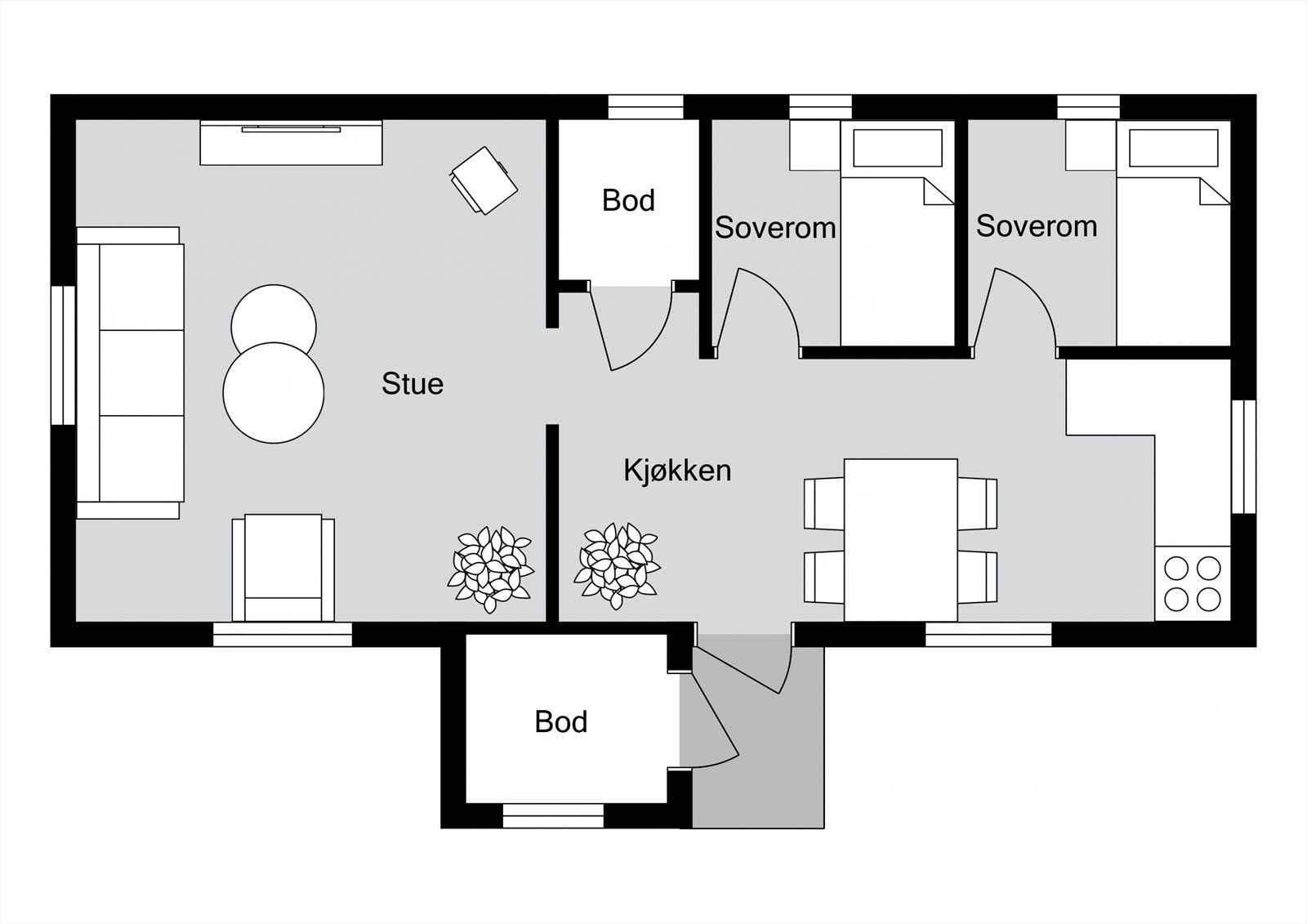 Plantegning Galleribilde
