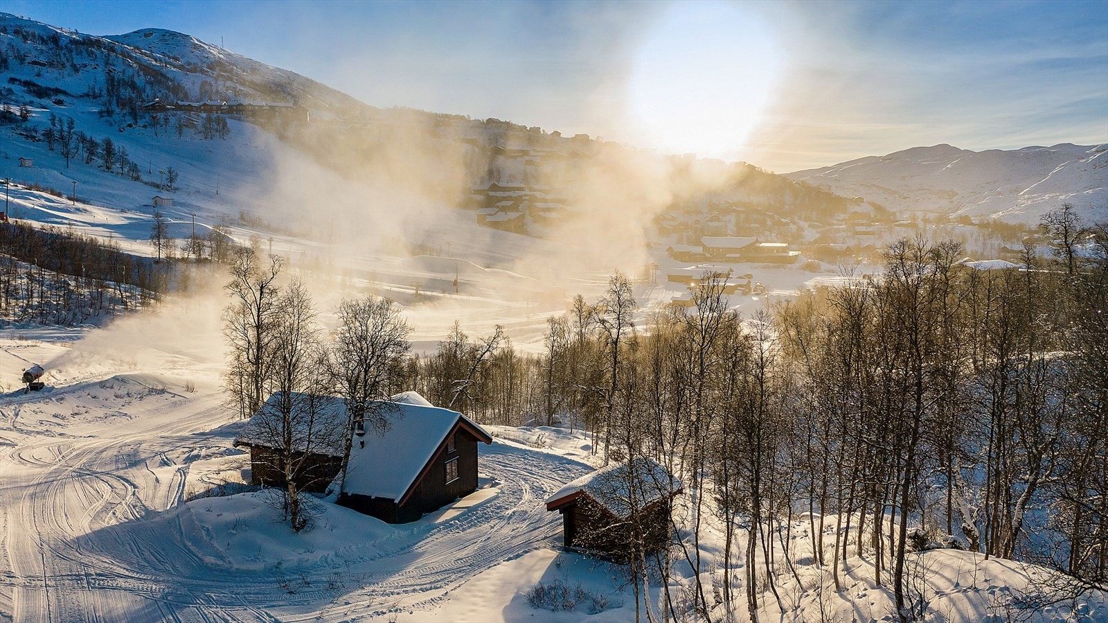 Eiendommen har en helt unik beliggenhet midt i skitrekket Galleribilde